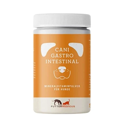 Abbildung von Futtermedicus Cani Gastro Intestinal 500g Ergänzungsfuttermittel für Hunde Kann dabei helfen die Verdauung zu unterstützen Mineralvitaminpulver mit Cellulose