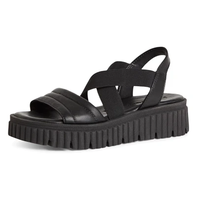 Abbildung von Tamaris Keilsandalette, Damen, Größe: 40, Black Schuhe