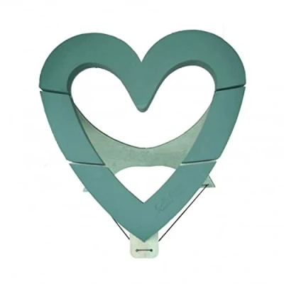 Abbildung von Flowerbox Oasis Steckschaum Bioline Deco Herz Offen 43,5cm Steckmasse Steckschwamm mit Aufstellvorrichtung