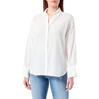Abbildung von PIECES Damen Pckatinka Ls Shirt Bc, Cloud Dancer, XL