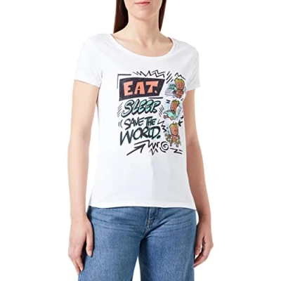 Abbildung von Marvel Damen womarcots033 T Shirt, weiß, Large