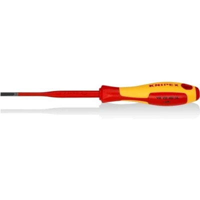 Abbildung von Knipex Slim Schlitz Schraubendreher Klingenlänge: 100 mm (98 20 40 SL)