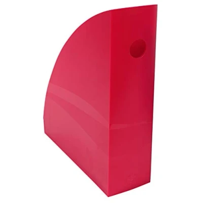 Abbildung von Exacompta 18284D Packung (mit 6 Stehsammler MAG CUBE, 266x82x305 mm, für DIN A4+, robust und praktisch) Stück himbeer