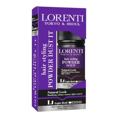 Abbildung von LORENTI TOKYO &amp; SEOUL Powder Wax L1 leichter Halt 20gr Haarstyling und Volumenpuderwachs mit Matteffekt für Damen Herren Hair Styling Texturising Texture