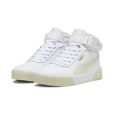 Abbildung von Puma Carina 2 0 MID Sneaker high, Damen, Größe: 36, White alpine snow gold Leder