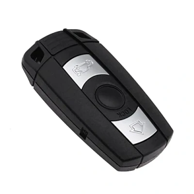 Abbildung von ECSiNG 3 Tasten Autoschlüssel Hülle Fob Remote Smart Key Shell Kompatibel mit BMW 1 5 6er X1 X5 X6 Z4 E60 E61 E63 E64 E70 E71 E72 E81 E82 E84 E87 E88 E89 E90 E91. E92