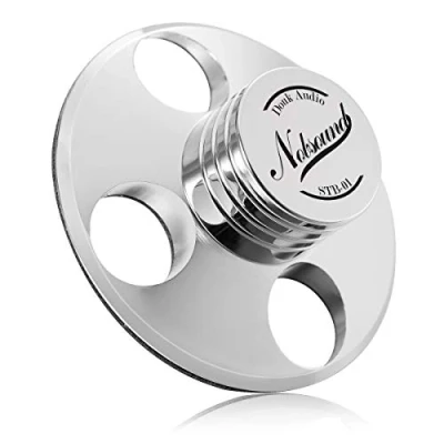 Abbildung von Nobsound STB 01 Schallplattengewicht LP Vinyl Turntables Metal Disc Stabilizer Record Weight für Plattenspieler (Silber)