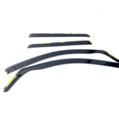 Abbildung von HEKO Towequipe 11132 Windabweiser für BMW 5 Serie 2004 2010, Viertürer Limousine, 4 Stück Leicht getönt