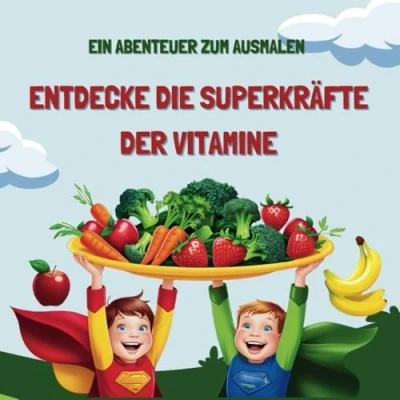 Abbildung von Entdecke die Superkräfte der Vitamine: Ein Abenteuer zum Ausmalen