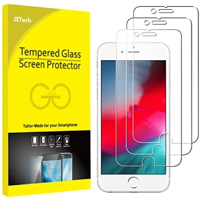 Abbildung von JETech Schutzfolie kompatibel mit iPhone SE 3/2 (Modell 2022/2020), 8/7/6s/6, Displayschutzfolie, 3 Stück