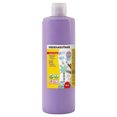 Abbildung von Eberhard Faber 578939 Fingerfarbe EFA Color, pastell flieder, 750 ml, schnelltrocknend und auswaschbar