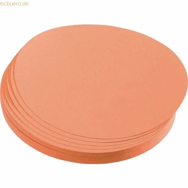 Abbildung von Franken Moderations Karte Kreis 19,5cm Orange 500 Stück