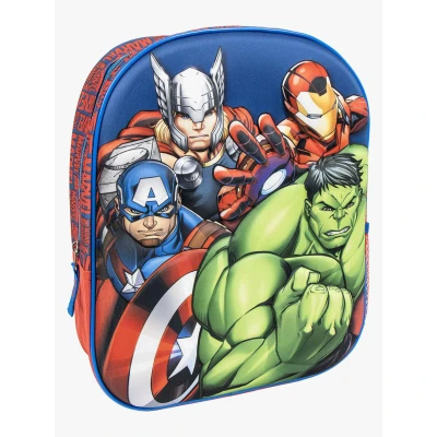 Abbildung von Avengers Kinderrucksack, blau, Reißverschluss, 25 x 31 10 cm, Kinderrucksack mit 3D Details, gepolsterte Griffe, Originalprodukt, entworfen in Spanien, Estándar, Casual
