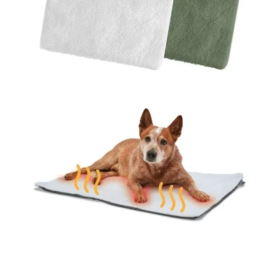 Abbildung von PiuPet® Selbstheizende Decke Hund I 90x60cm Hunde Thermodecke Beheizbare Hundedecke Selbstwärmende Heizdecke ohne Strom Hundematte Flauschig Sofa