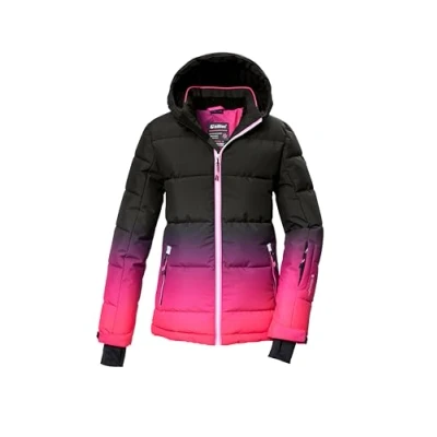 Abbildung von killtec Mädchen Skijacke/Ski Steppjacke mit Kapuze und Schneefang KSW 330 GRLS SKI QLTD JCKT, pink, 140, 42469 000