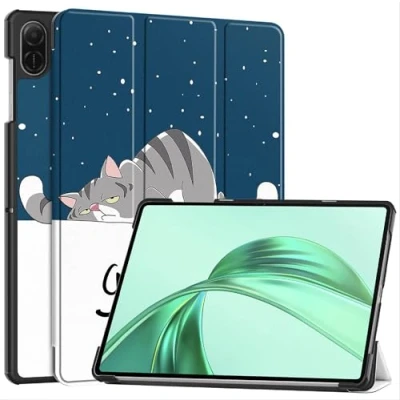 Abbildung von GIOPUEY Hülle Kompatibel mit Honor Pad X8A, Flip Case [Bracket Funktion] 360 Schutz Cat