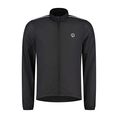 Abbildung von Rogelli Core Fahrradjacke Herren Rennradjacke Winddicht Schwarz Größe XL