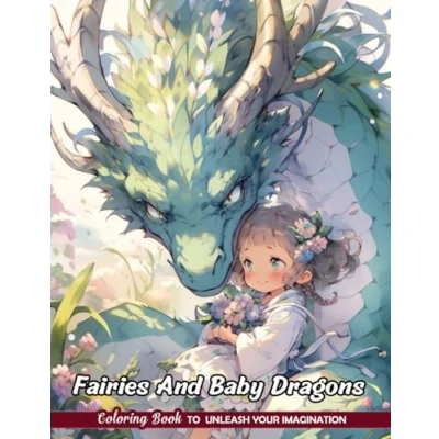 Abbildung von Fairies And Baby Dragons Coloring Book: Mythical Duos for Fantasy Art