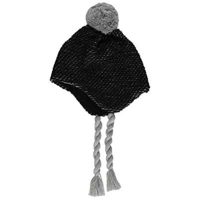 Abbildung von Sterntaler Unisex Kinder Strickmütze Bommeli Mütze, Silber Mel, 55