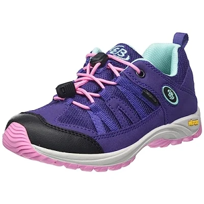 Abbildung von Brütting OHIO LOW Hikingschuh für Kinder, Größe: 40, Lila rosa türkis Nylon