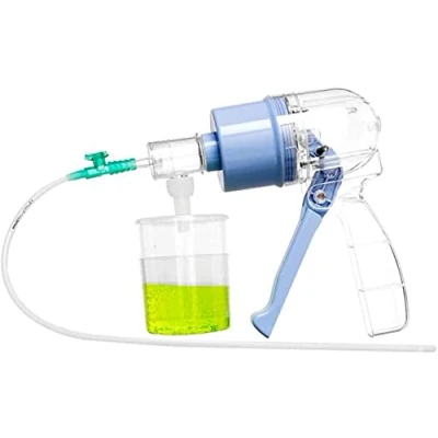 Abbildung von vikitim Schleimabsaugpumpe, Handabsaugpumpe Husten Auswurf Asthma Patienten Verwenden, Tragbares Sputum Absauggerät Mit 20 Absaugschläuchen für Schleim ältere
