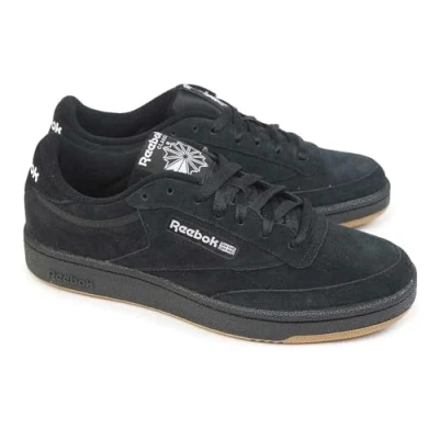 Abbildung von Reebok Classic CLUB C 85 Unisex Sneaker low, Größe: 43, Black/footwear white Veloursleder