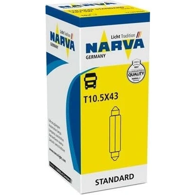 Abbildung von NARVA 17185 Glühlampe, Kennzeichenleuchte 24 5 S SV8,5 T10,5x43