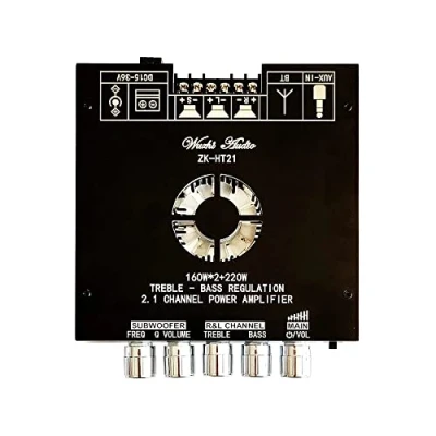 Abbildung von WANGCL 2 x 160 W + 220 2.1 Kanal TDA7498E ZK HT21 Bluetooth Digital Leistungsverstärkermodul Hoch und Tiefton Subwoofer
