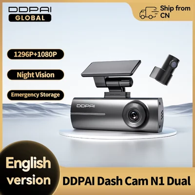 Abbildung von DDPAI Auto Dashcam 1296P+1080P Front und Rückkamera Mini Pro Dash Cam