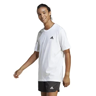 Abbildung von adidas Sportswear Essentials Tshirt basic, Herren, Größe: Small, White