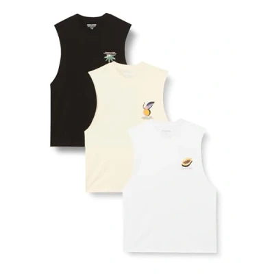 Abbildung von Jack &amp; Jones Herren JORTAMPA Sleeveless Tee SS CN 3PK MP Tank Top, Beige, L