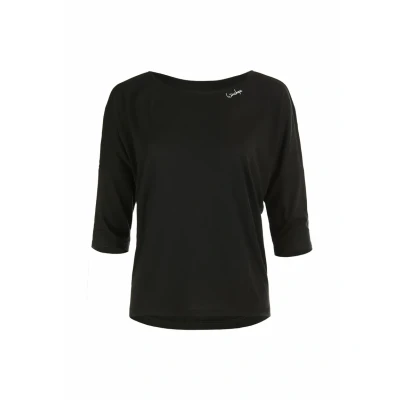 Abbildung von Winshape Ultra Leichtes 3/4ARM Langarmshirt, Damen, Größe: XS, Black