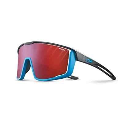Abbildung von Julbo Unisex Fury Sonnenbrille, Schwarz transparent matt/blau, One Size