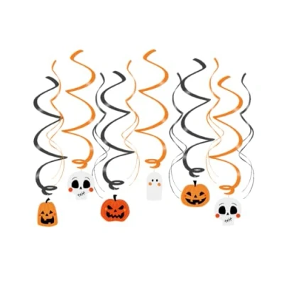 Abbildung von PD Party 7024136 Fröhlich Wirbel Dekoration Speziell Thema Tisch Halloween, Mehrfarben, 70cm Länge x 14cm Breite 0.1cm Höhe