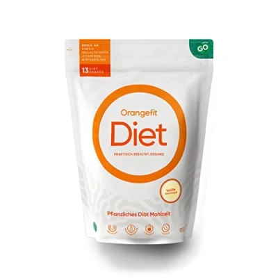 Abbildung von Orangefit Diet Mahlzeitersatz Shake Vanille Proteinreich Diät Shakes zum Abnehmen 850g (13 shakes)