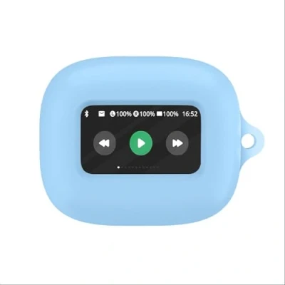 Abbildung von GIOPUEY Hülle Kompatibel mit JBL Live Flex 3/Live Buds Beam 3, Silikon Stoßfeste Schutzhülle, Ultradünn Case Cover, Kein Geruch, Blue