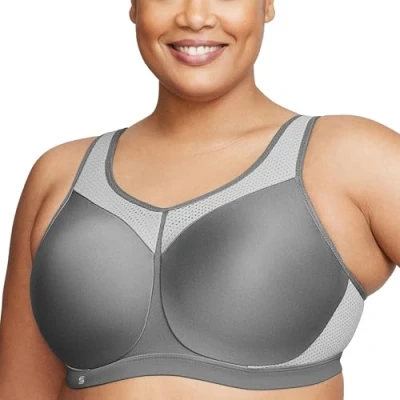 Abbildung von Große Größen Plusgröße Bügel Sport BH für hohe Belastung Nr. 9066, Grau, 95F