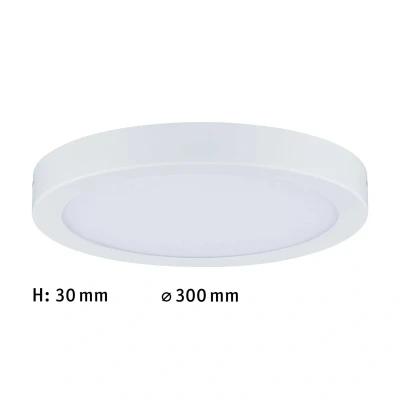 Abbildung von Paulmann 71021 LED Panel Abia 300mm rund Tageslichtweiß Weiß Lichtpanel Kunststoff Deckenpanel 4000 K