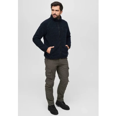 Abbildung von Brandit Teddy Fleecejacke, Herren, Größe: XXL, Navy