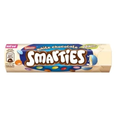 Abbildung von Confetti Pralinen Smarties White Schokolade weiß Tube 3 x 34 g