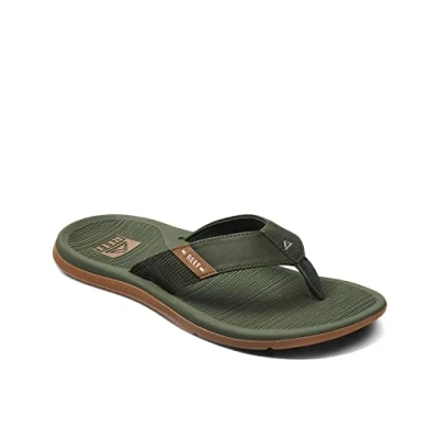 Abbildung von Reef Zehentrenner Sandale Santa Ana Olive/Gum EU 40 (Man)