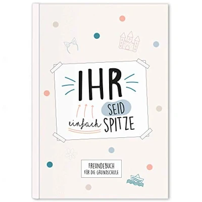 Abbildung von CUPCAKES &amp; KISSES Poesiealbum Freundebuch für die Grundschule zum Ausfüllen