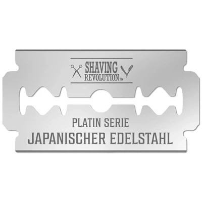 Abbildung von Viking Revolution Rasierklingen 50 Stück Herren Sicherheitsrasierklingen für Rasieren Platin Rasierhobel, Japanischer Edelstahl