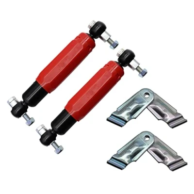 Abbildung von 2er Set Alko Octagon Plus Red Achsstoßdämpfer Stoßdämpfer Anhänger rot inklusive Halter für Euro Achsen 244086 244.086 244 086