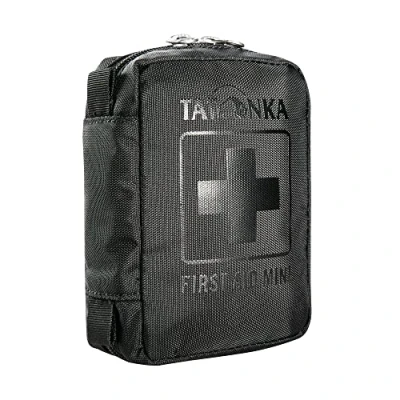 Abbildung von Tatonka First Aid Mini Erste Hilfe Set mit Inhalt (u. a. Zeckenzange) Für Outdoor, Wandern, Fahrradfahren etc. Maße: 10 x 7 4 cm schwarz