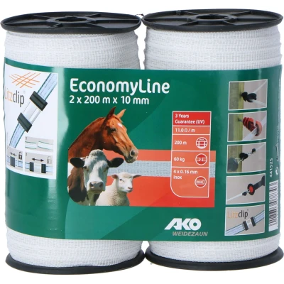 Abbildung von Ako Weideband Doppelpack Weiß 2x200m