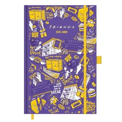 Abbildung von Pyramid Friends 2025 A5 Diary, 14,8x21cm, täglicher Organizer für Fans der beliebten TV Serie, Kalender Büro &amp; Schule