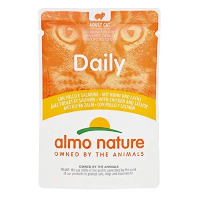 Abbildung von 30er Pack Almo Nature Daily Menu Huhn &amp; Lachs 70g