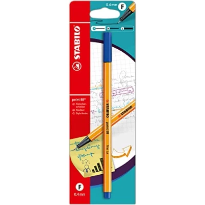 Abbildung von STABILO Filzstift, feine Spitze Point 88 Blister x 1 Filzstift Blau