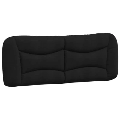 Abbildung von vidaXL Kopfteil Kissen Schwarz 140 cm Stoff